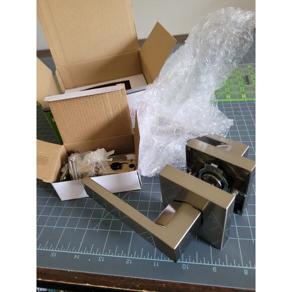 Sartodoors Hardware Square Passage Handle Silver - Picture 5 of 7